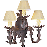 C173-WM 106-2 By ARTE DE MEXICO - Iron Lighting Collection Collection Premium Copper Rust Finish Wrought Iron Wall Light